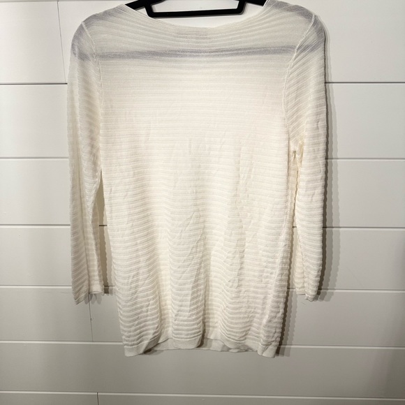 LOFT Ivory Textured Knit Top - Picture 3 of 3